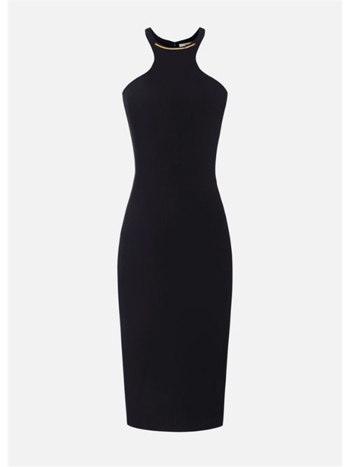 ABITO CON DETTAGLIO GIOIELLO ELISABETTA FRANCHI | AB91761E2110 nero